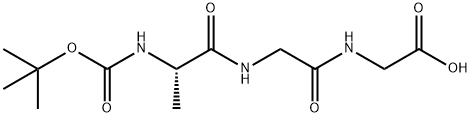 BOC-ALA-GLY-GLY-OH,115035-47-7,结构式