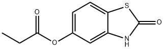2(3H)-Benzothiazolone,5-(1-oxopropoxy)-(9CI) Struktur