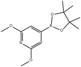 2,6-Dimethoxypyridine-4-boronic acid,pinacol ester Structure