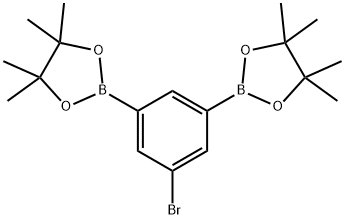5-ブロモ-1,3-フェニレンジボロン酸ピナコールエステル 化学構造式