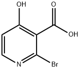 2-ブロモ-4-ヒドロキシニコチン酸 化学構造式