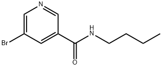 N-Butyl5-bromonicotinamide Struktur