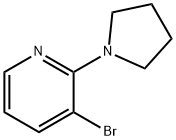 3-ブロモ-2-(ピロリジン-1-イル)ピリジン 化学構造式