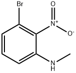 3-溴-N-甲基-2-硝基苯胺 结构式