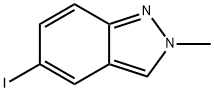 5-ヨード-2-メチル-2H-インダゾール 化学構造式