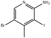 5-bromo-3-iodo-4-methylpyridin-2-amine Structure