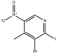 3-溴-2-碘-4-甲基-5硝基吡啶,1150618-06-6,结构式
