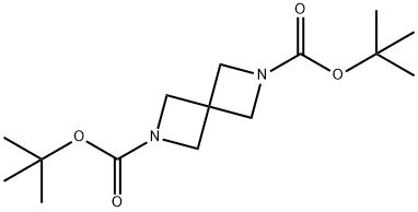 2,6-二氮杂螺[3.3]庚烷-2,6-二羧酸二叔丁酯, 1150618-17-9, 结构式