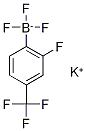 Potassium 2-fluoro-4-(trifluoromethyl)phenyltrifluoroborate Struktur