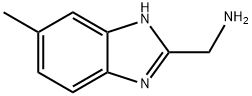 1-(5-メチル-1H-ベンズイミダゾール-2-イル)メタンアミン 化学構造式