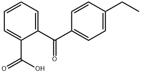 2-(4-エチルベンゾイル)安息香酸 化学構造式