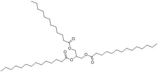 1,2-十四烷酸-3-月桂酸甘油酯,115144-38-2,结构式