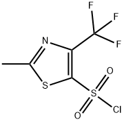 2-Methyl-4-(trifluoromethyl)-1,3-thiazole-5-sulfonyl chloride , 97% Structure