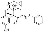 17-シクロプロピルメチル-4,5α-エポキシ-3,14-ジヒドロキシモルフィナン-6-オンO-フェニルオキシム 化学構造式
