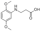 B-ALANINE, N-(2,5-DIMETHOXYPHENYL)- Struktur
