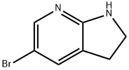 5-BROMO-2,3-DIHYDRO-1H-PYRROLO[2,3-B]PYRIDINE Struktur