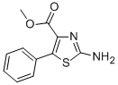 2-アミノ-5-フェニル-1,3-チアゾール-4-カルボン酸メチル 化学構造式