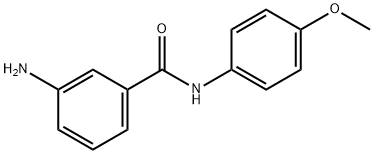 3-アミノ-N-(4-メトキシフェニル)ベンズアミド 化学構造式
