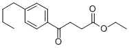 4-(4-N-ブチルフェニル)-4-オキソブタン酸エチル 化学構造式