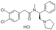 2-(3,4-DICHLOROPHENYL)-N-METHYL-N-[(1S)-1-PHENYL-2-(1-PYRROLIDINYL)ETHYL]ACETAMIDE HYDROCHLORIDE Structure