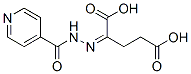 (2Z)-2-(pyridine-4-carbonylhydrazinylidene)pentanedioic acid Struktur