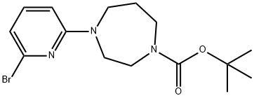 tert-butyl 4-(6-bromopyridin-2-yl)-1,4-diazepane-1-carboxylate Struktur