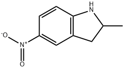 2-METHYL-5-NITROINDOLINE Struktur