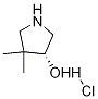 (R)-4,4-二甲基吡咯烷-3-醇盐酸盐 结构式