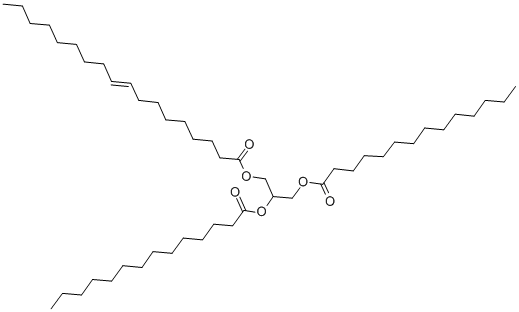 1,2-DIMYRISTOYL-3-OLEOYL-RAC-GLYCEROL 结构式
