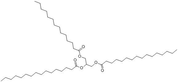1,2-DIHEXADECANOYL-3-TETRADECANOYL-RAC-GLYCEROL Structure