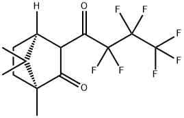 3-(全氟丁酰)-(-)-樟脑, 115224-00-5, 结构式