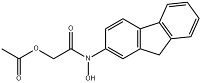2-(Acetyloxy)-N-(9H-fluoren-2-yl)-N-hydroxyacetamide Structure