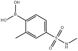 2-Methyl-4-(N-methylsulfamoyl)phenylboronic acid Structure