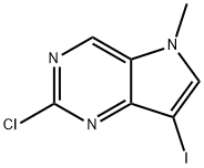 2-氯-7-碘-5-甲基-5H-吡咯并[3,2-D]嘧啶,1152475-62-1,结构式