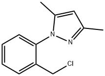 1-[2-(chloromethyl)phenyl]-3,5-dimethyl-1H-pyrazole Structure