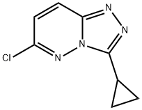 6-CHLORO-3-CYCLOPROPYL-[1,2,4]TRIAZOLO[4,3-B]PYRIDAZINE 结构式