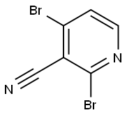 3-Pyridinecarbonitrile, 2,4-dibroMo- Structure