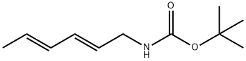 Carbamic acid, 2,4-hexadienyl-, 1,1-dimethylethyl ester, (E,E)- (9CI) Struktur