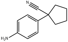1-(4-Aminophenyl)cyclopentanecarbonitrile 化学構造式
