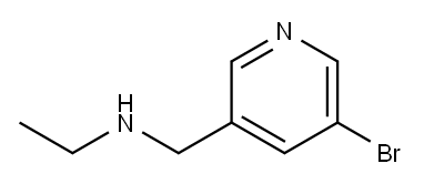 N-((5-bromopyridin-3-yl)methyl)ethanamine Struktur