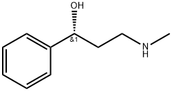 (R)-(+)-3-(N-メチルアミノ)-1-フェニル-1-プロパノール 化学構造式