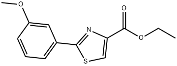 2-(3-METHOXY-PHENYL)-THIAZOLE-4-CARBOXYLIC ACID ETHYL ESTER 化学構造式