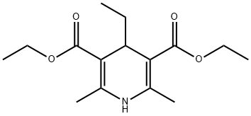 4-乙基-1,4-二氢-2,6-二甲基-3,5-吡啶羧酸二乙酯,1153-66-8,结构式