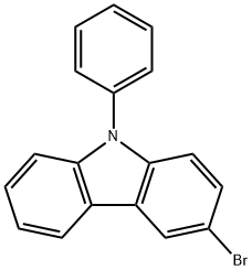 3-Bromo-9-phenylcarbazole Structure