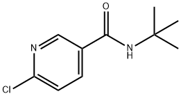 6-Chloro-N-tert-butylnicotinamide Struktur