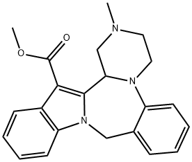 舍氮平 结构式