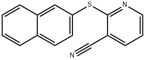 2-(naphthalen-2-ylsulfanyl)nicotinonitrile Struktur