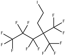 1H,1H,2H,2H-ヘプタフルオロ-3,3-ビス(トリフルオロメチル)-1-ヨードヘキサン 化学構造式