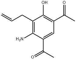 1-(5-ACETYL-3-ALLYL-2-AMINO-4-HYDROXYPHENYL)ETHAN-1-ONE Structure