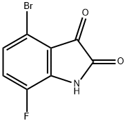 4-broMo-7-fluoroindoline-2,3-dione Structure